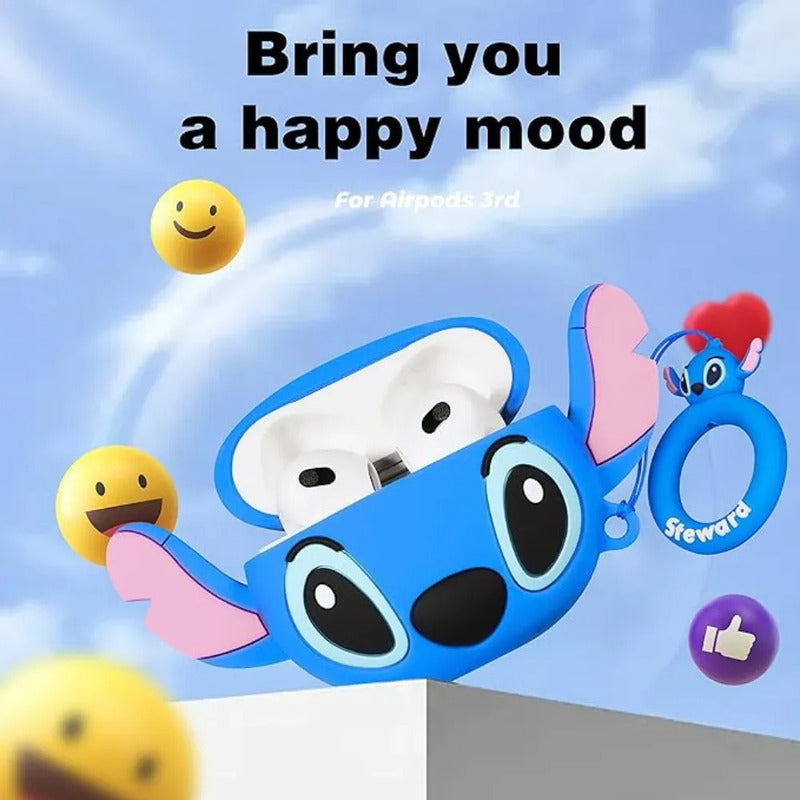 Funda Para AirPods 3 Gen Muchos Modelos + Accesorios 6 En 1 Azul Funda Para AirPods 3 Gen Muchos Modelos Accesorios 6 En 1