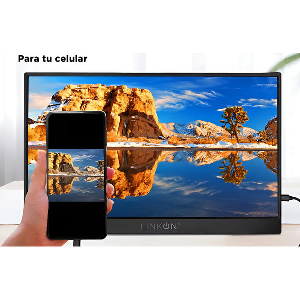 Monitor Portatil Full Hd 15.6 Multiples Conexiones Negro Negro