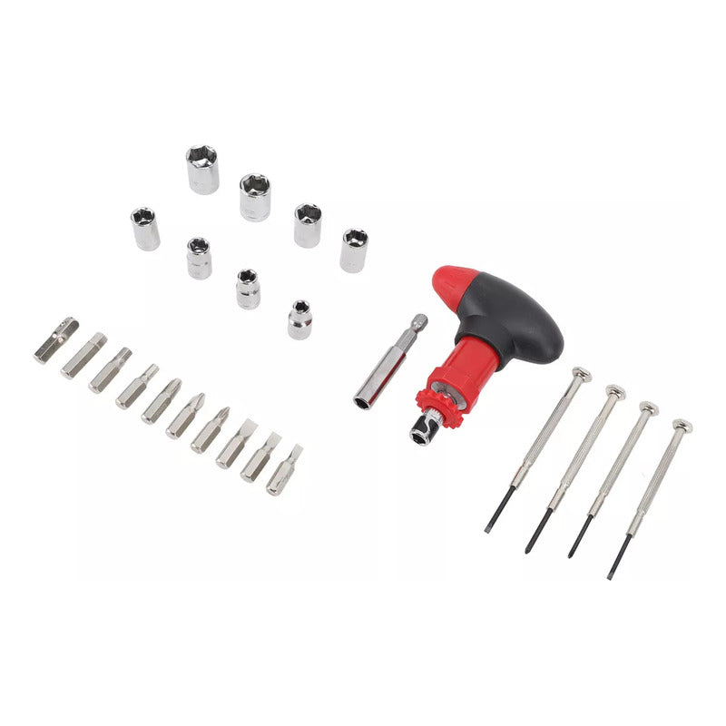 Juego De Linternas Con Luz Caja De Herramientas Luz 24 Pcs Negro