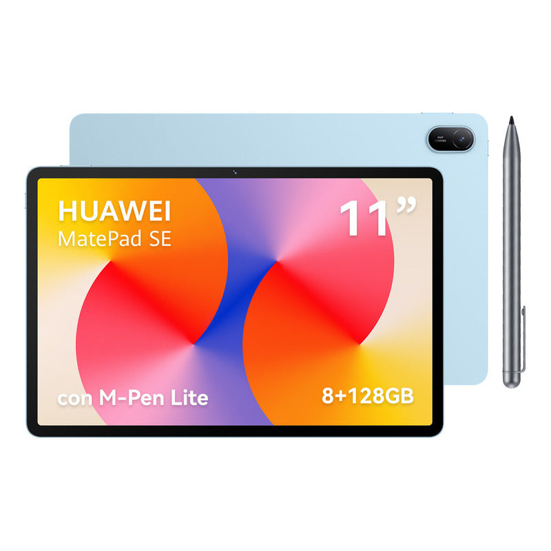 Tablet Huawei Matepad Se 11, 8g+128g, Tablet M-pencil Incluido, Pantalla Fullview De 11, Superbatería De 7700 Mah, Wi-fi/bluetooth, Azul (nuevo Con Caja Abierta)