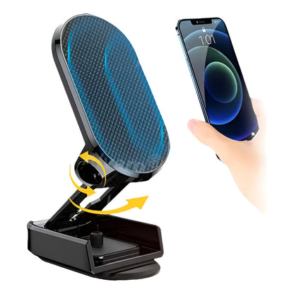 Soporte Celular Teléfono Tablet Magnético Imán Extensible Plateado