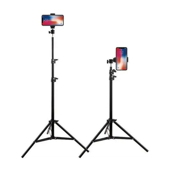 Trípode Celular Camara Soportes 210cm Control Bluetooth Negro