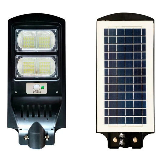 Luminaria 80w Solar Ip67 Sensor De Movimiento Blanco