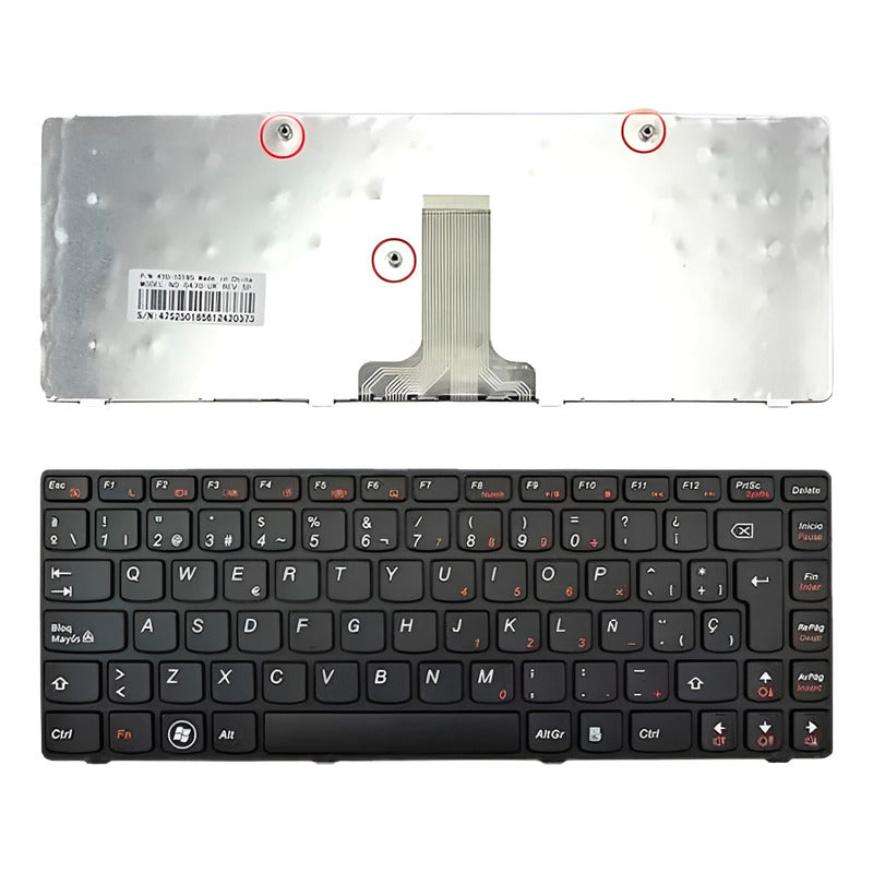 Teclado Para Lenovo G470 V470 B470 B490 G475 B475e B480 M49 Negro Español Latinoamérica