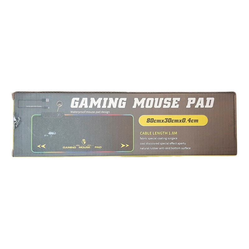Mousepad Rgb Xl Aoas S4000 Waterproof 80x30cm | Mousepad Xl Color Negro