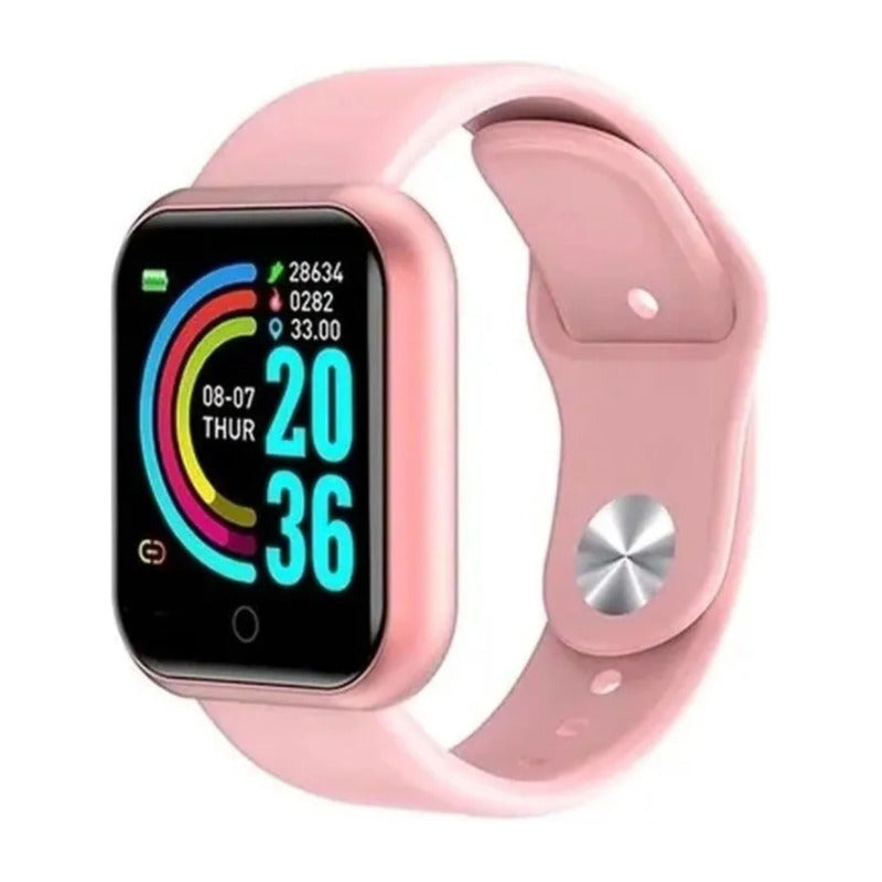 Smartwatch Reloj Inteligente Deportivo Smart Bracelet Mujer Blanco Deportivo Rosa Rosa