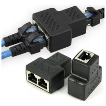 Cargar imagen en el visor de la galería, Adaptador Splitter Rj45 Divisor 1 A 2 Vías Doble Puerto 1par
