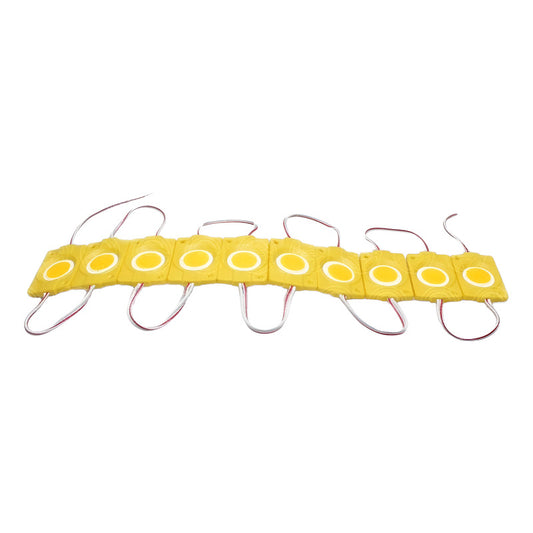 20 Modulos 9 Led Cob Redondo Multiusos Universal 2.4w Amarilla