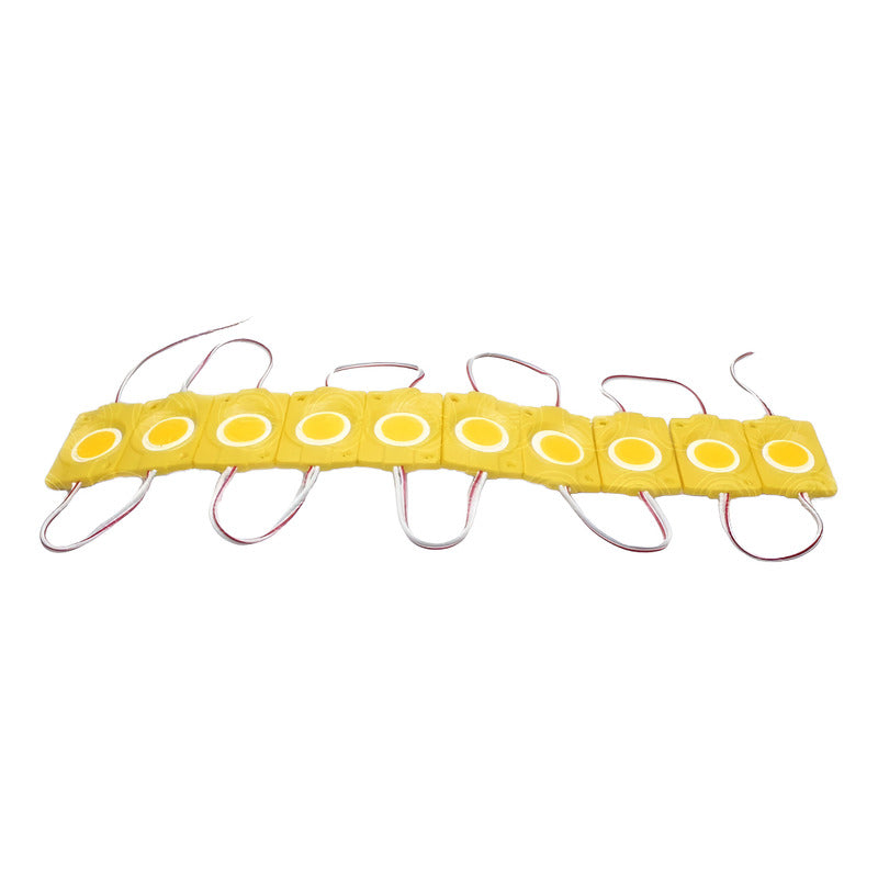 20 Modulos 9 Led Cob Redondo Multiusos Universal 2.4w Amarilla