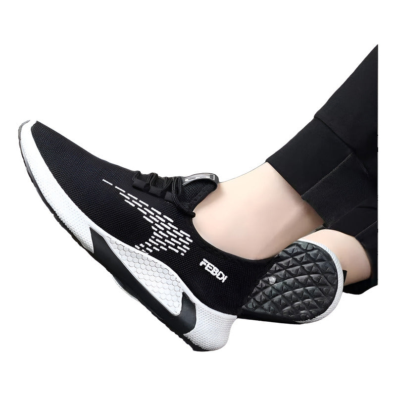Zapatillas Deportivas Casuales Ligeras Y Transpirables Negro Tela 41