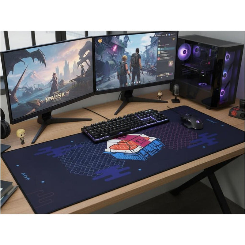 Mouse Pad Gamer Switch Teclado 90x40 XL Azul Oscuro
