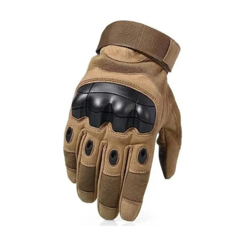 Guante Táctico Moto Outdoor Coyuntura Rígida Ocre M