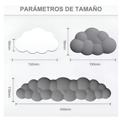 3 Pcs Mouse Pad Gel Ergonomico Wrist Support Gris