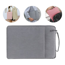 Cargar imagen en el visor de la galería, Funda Para Notebook 13 Pulgadas Con Cierre Asa Y Bolsillo Gris
