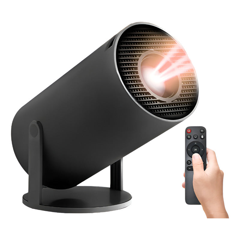 Proyector Hy300 Profesional 4khd Wifi Smart Tv Portatil Mini Negro