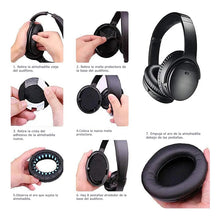 Load image into Gallery viewer, Almohadillas Para Audifonos Bose Quietcomfort Qc35/25/15 Ae2 Negro
