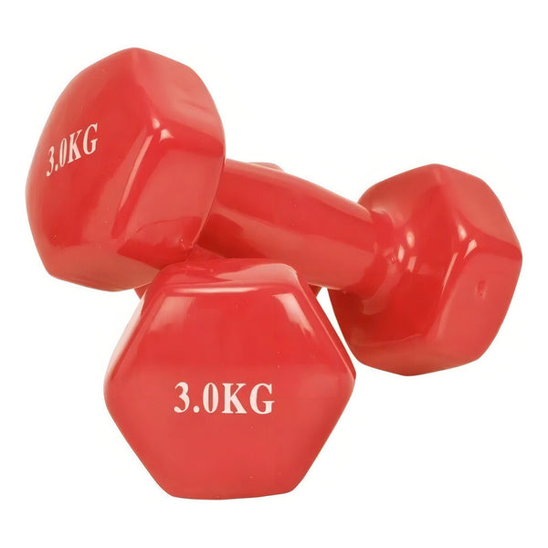 Pack 2 Mancuernas De 3kg C/u Antideslizantes