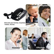 Cargar imagen en el visor de la galería, Telefonos Fijos Alambrico Casa Oficina Hotel Modernphone Negro
