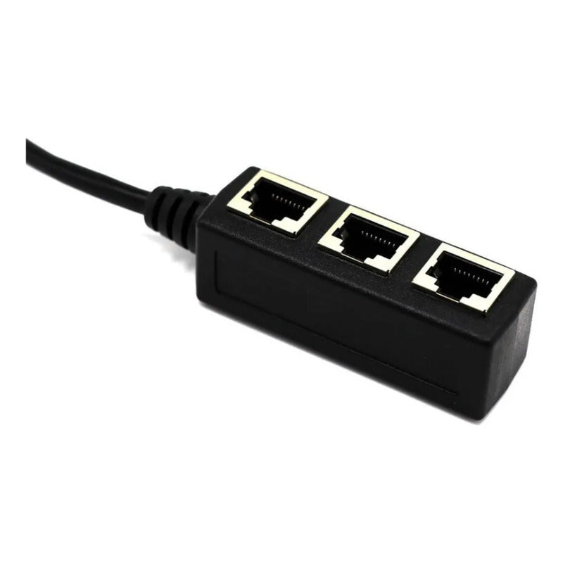 Adaptadores Rj45 1 A 3 Puertos Divisor De Red Ethernet Lan