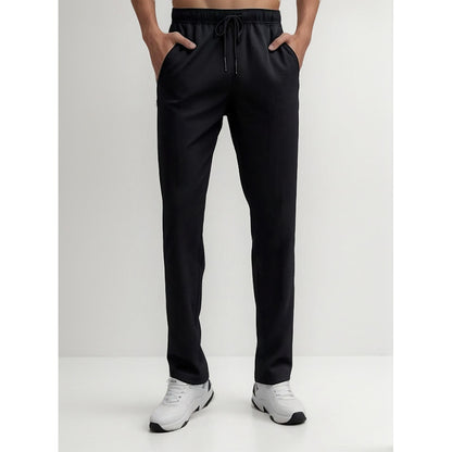 Pantalón Hombre. Buzo Recto Tradicional Delgado, Verano Negro 980 Liso Xxl