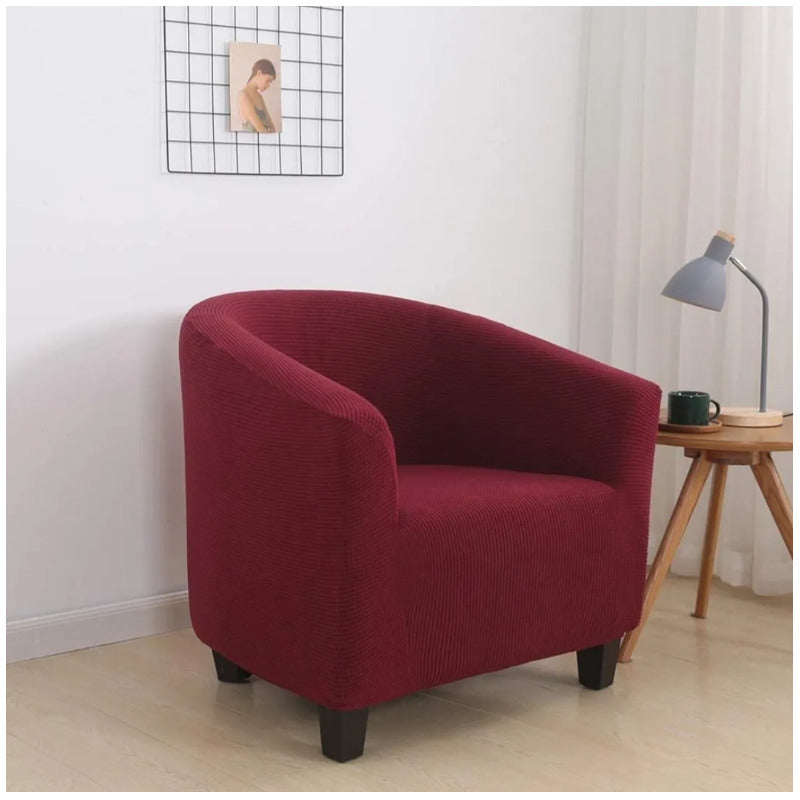 Funda Cubre Sillón De 1 Cuerpo Para Poltrona Rojo Rojo