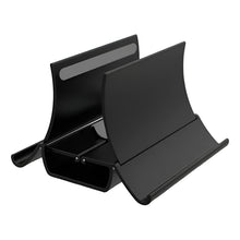 Cargar imagen en el visor de la galería, Soporte Vertical Inducción De Gravedad Para Macbook Portátil Negro
