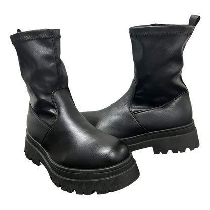 Botín Mujer Tobillo Elasticado Negro Corona Negro Liso 39