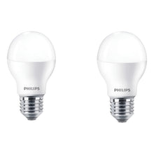 Cargar imagen en el visor de la galería, Pack 2 Ampolletas Led Philips 12w E27 A60 Luz Fria O Calida Blanco Cálido
