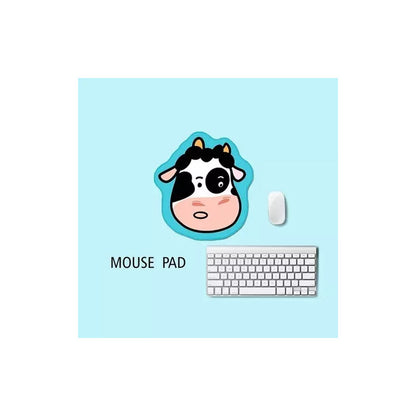 Mouse Pad Diseño Kawaii Alfombrilla Antideslizante Vaquita Varios
