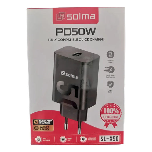 Cargador Genérico Ep-ta800 Usb-c Color Negro