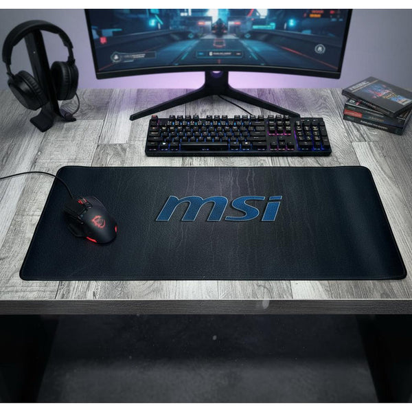 Mousepad Gamer Msi 68x30cm Negro/azul Msi