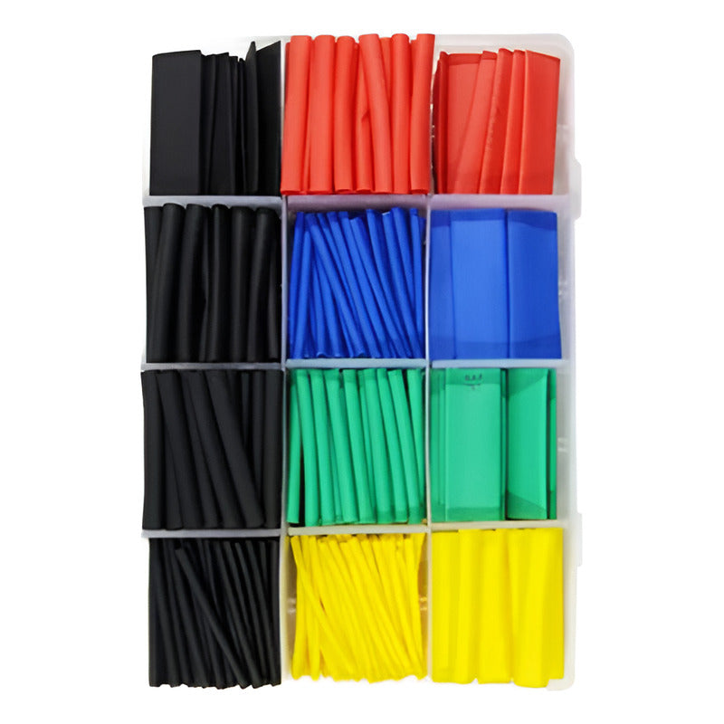 Set 530 Tubos Termoretractil Colores Varias Medidas