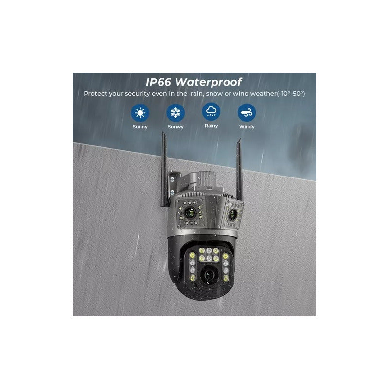 Cámara Domo Anberx Icsee P16q Wi-fi 12mp Visión Nocturna Negro