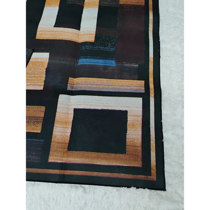Alfombra Cafe Diseño Rectangular Tono Combinable 200x240 2.4 M 2 M Marrón Claro