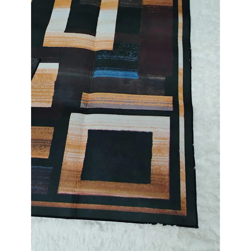 Alfombra Cafe Diseño Rectangular Tono Combinable 200x240 2.4 M 2 M Marrón Claro