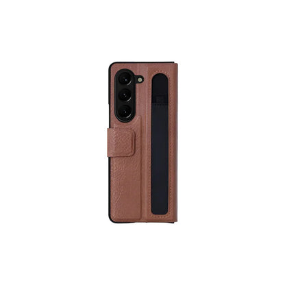 Carcasa Nillkin Cuero Para Samsung Galaxy Z Fold 5 Marrón Carcasa Nillkin Cuero Para Samsung Z Fold 5