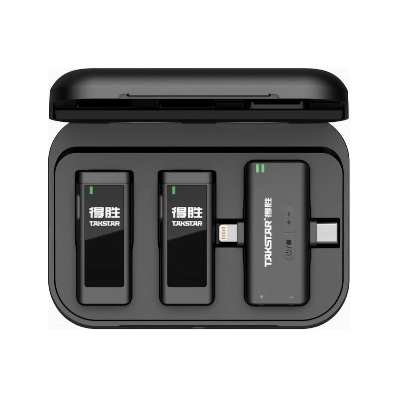 Micrófono Inalámbrico Takstar V4 Dual Bluetooth Ios Yandroid