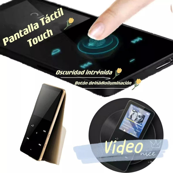 Bluetooth 8gb Pantalla Tactil Música Sin Pérdida Vídeo Radio