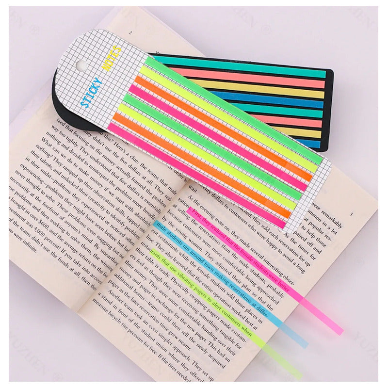 Pack 4 Strips Notas Adhesivas Transparentes Texto Variado