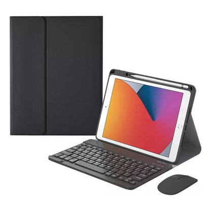 Funda Con Teclado Y Ratón Ñ For iPad 9.7 5ª 6ª Generación Color Negro