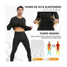 Cargar imagen en el visor de la galería, Conjunto De Ropa Térmica De Playera Y Pantalón For Hombre Gris Oscuro Gris Oscuro Xxl

