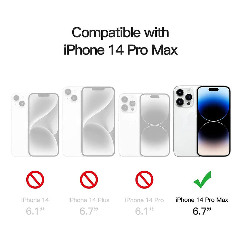 Carcasa Para Iphone14 Pro+lamina Vidrio Completa Tansparente Transparente Carcasa Anti Golpes Para iPhone Lamina Vidrio Completa