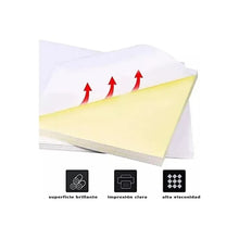 Cargar imagen en el visor de la galería, Papel Adhesivo Carta Para Etiquetas 100 Hojas Laser E Inkjet No Aplica
