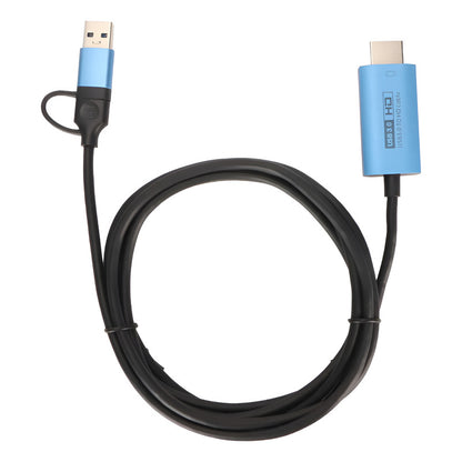 Adaptador Para Interfaz Multimedia Usb Hd Y Convertidor Usb3 Negro