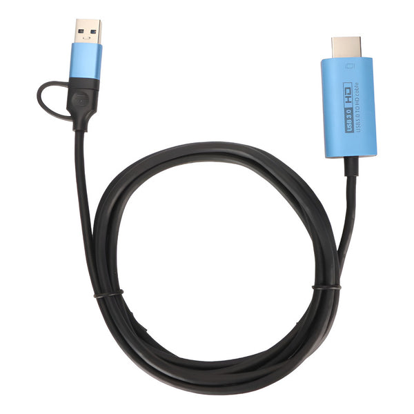 Adaptador Para Interfaz Multimedia Usb Hd Y Convertidor Usb3 Negro