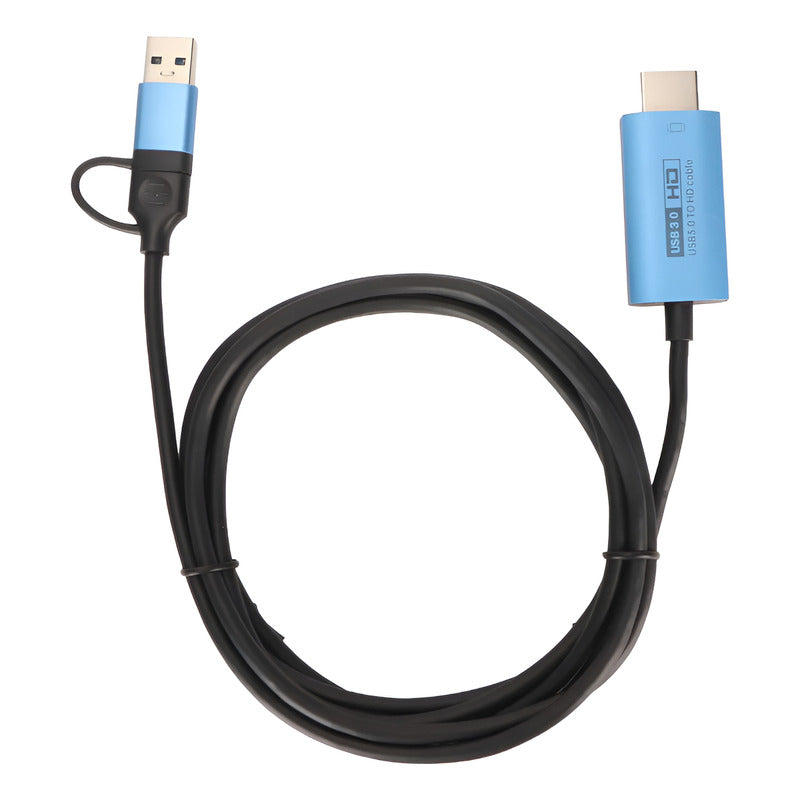 Adaptador Para Interfaz Multimedia Usb Hd Y Convertidor Usb3 Negro