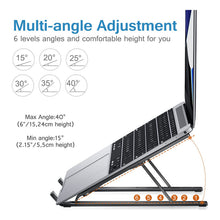Cargar imagen en el visor de la galería, Soporte Elevador Notebook Base Plegable Laptop Portatil Color Blanco
