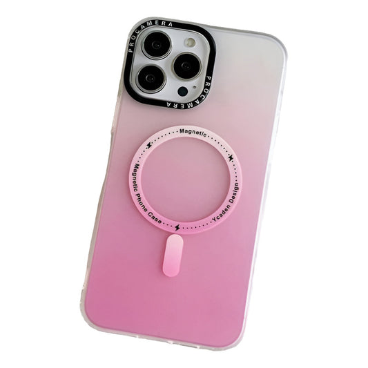 Carcasa Mate Magnética Traslucida Degradada (varios Modelos) Rosa 14 Pro