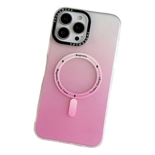 Cargar imagen en el visor de la galería, Carcasa Mate Magnética Traslucida Degradada (varios Modelos) Rosa 14 Pro
