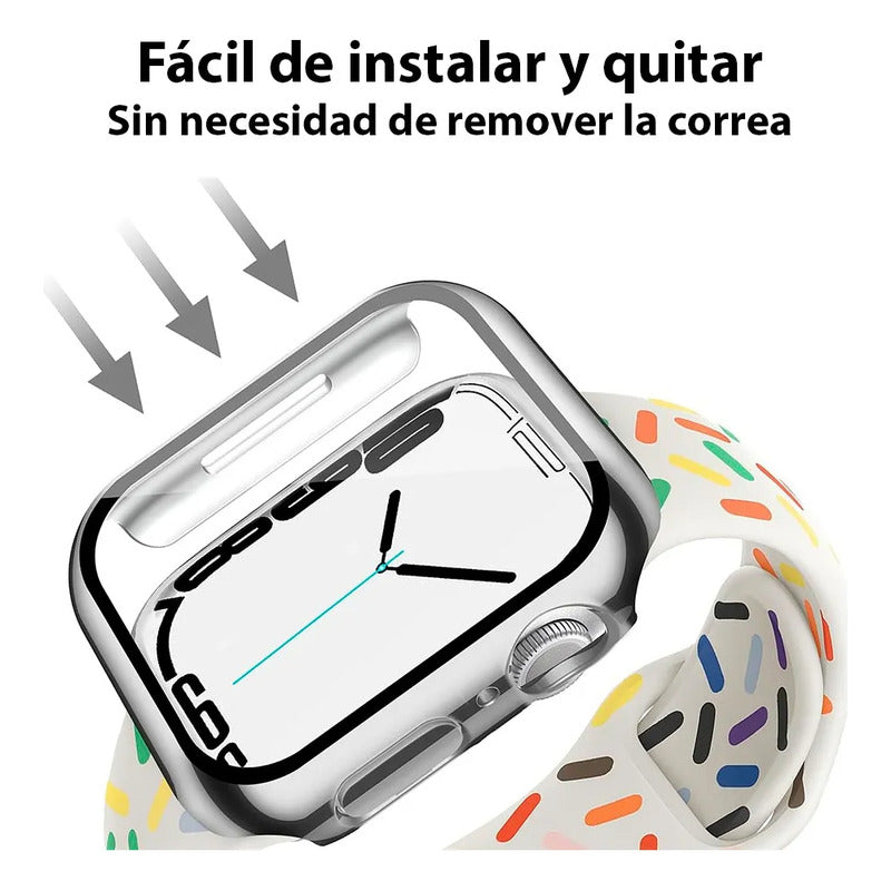 Protector Carcasa Slim + Glass Para Apple Watch 45mm